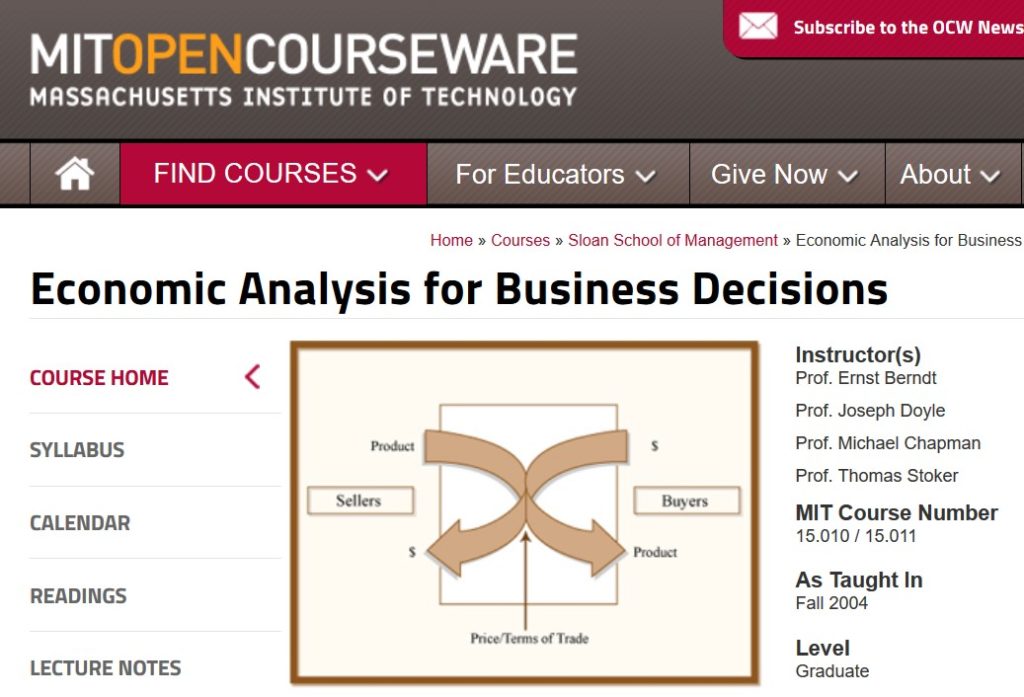 Economic Analysis_MIT