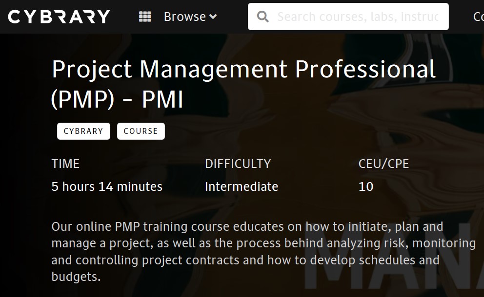 Project Management_Cybrary