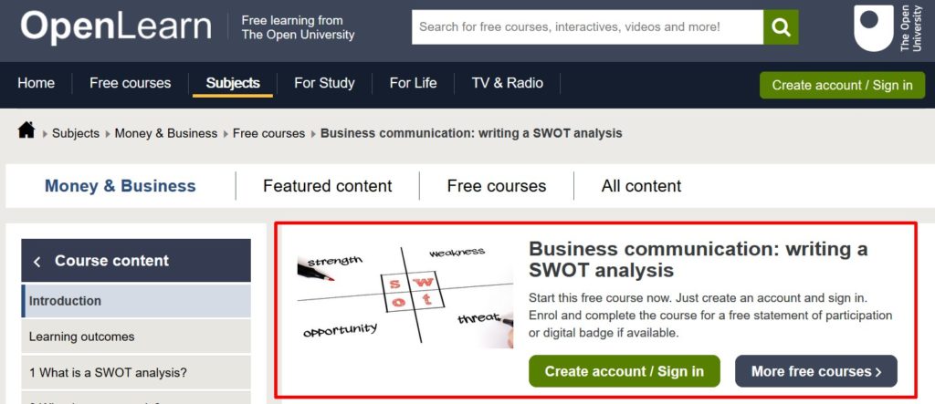 SWOT_OpenLearn